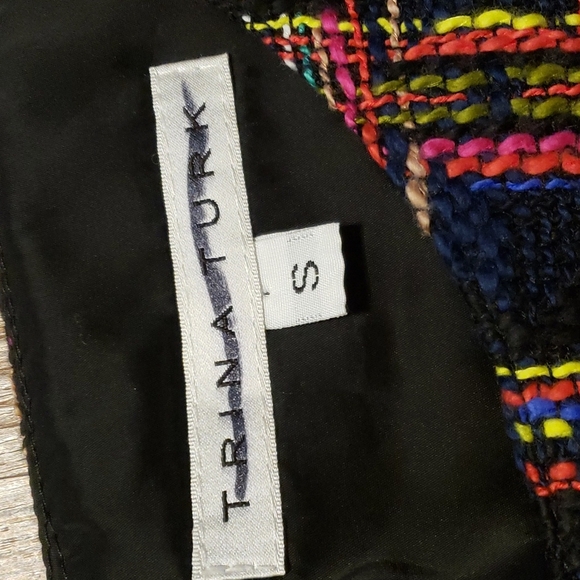 Trina turk sleeveless tweed multicolored sleeveless top - Picture 3 of 6